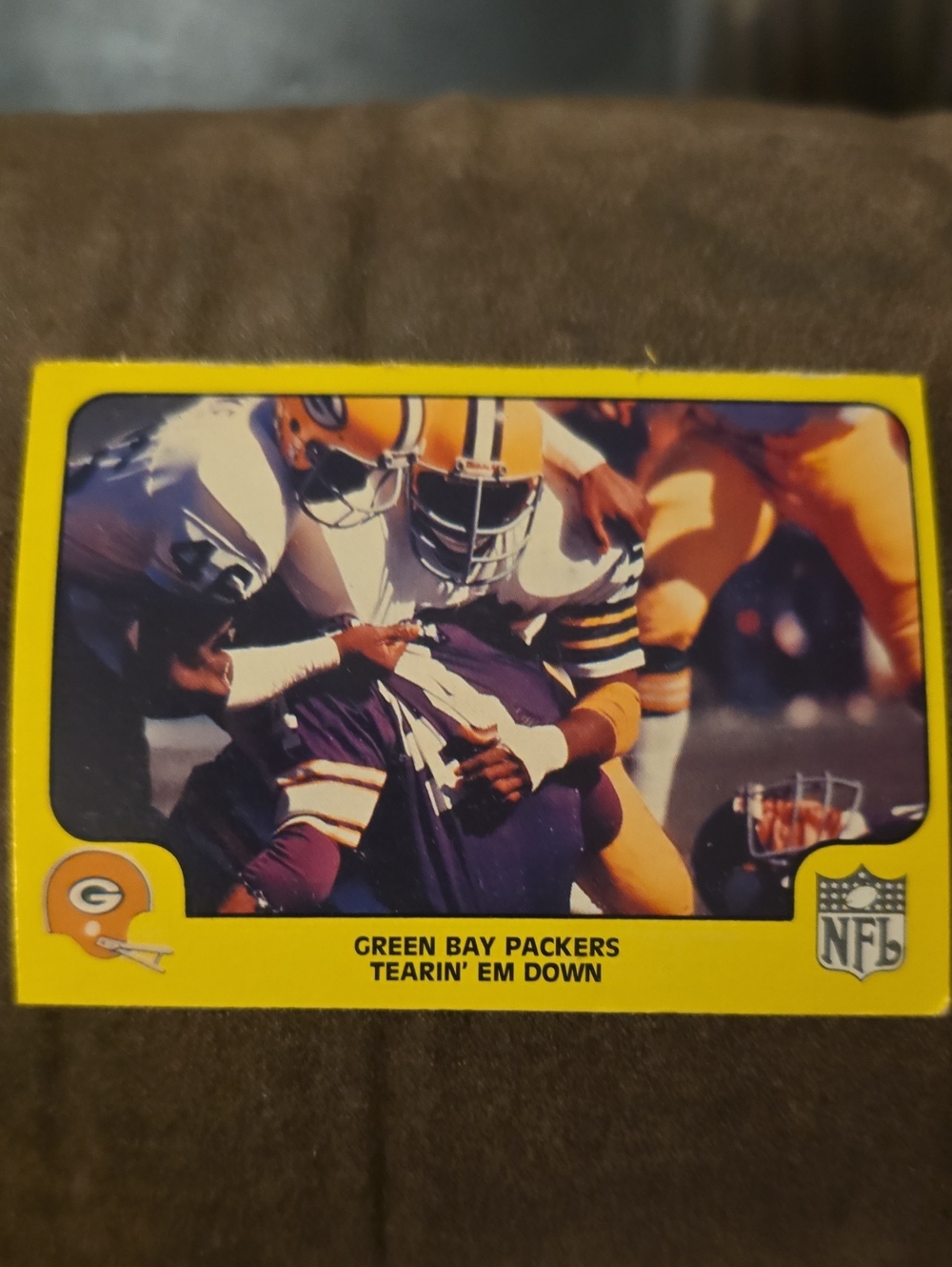 Green Bay Packers Football Trading Card - Yellow Border